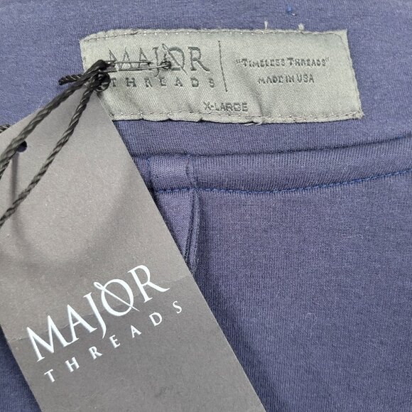 NWT Major Threads Blue Maston Short Coat Lightweight Raw Cut USA Made Size XL - Picture 3 of 14